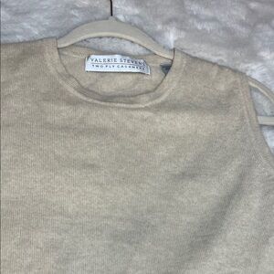 Valerie Stevens Beige Cashmere Knit